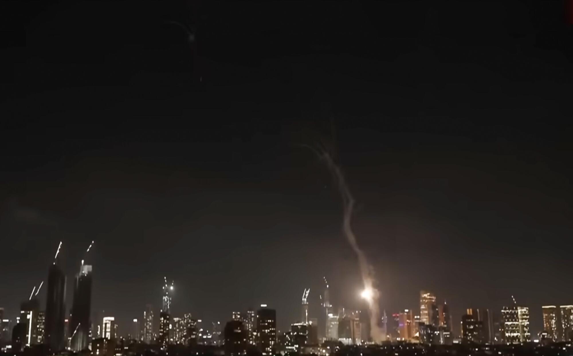 Misiles iranies en Tel Aviv